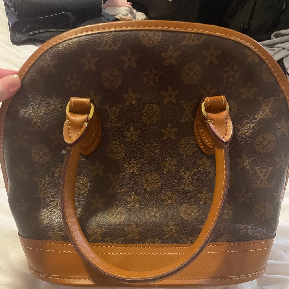 Brown Faux Leather Bag